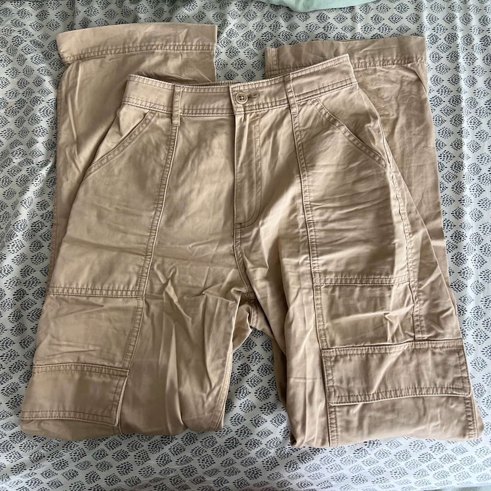 Abercrombie and Fitch Tan Cargo Trousers